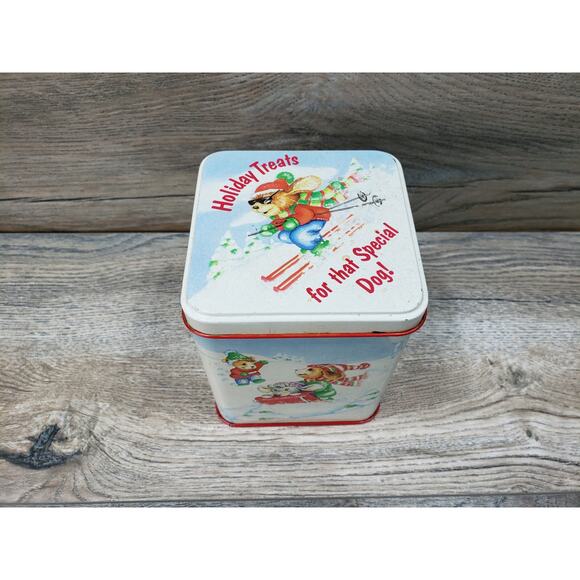 Russ Berrie Co. Holiday Treats For That Special Dog Collectors Tin - Picture 2 of 9